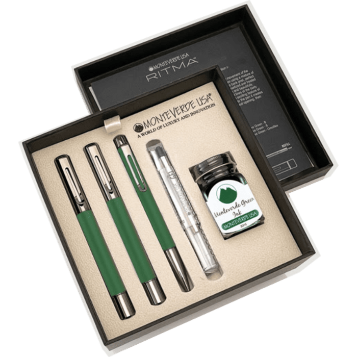 Monteverde Ritma 3+2 Pen Set - Green - Pen Boutique Ltd