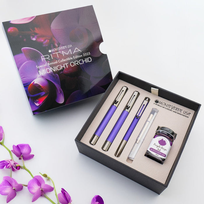 Monteverde Ritma 3+2 Pen Set - Midnight Orchid (Special Edition) - Pen Boutique Ltd