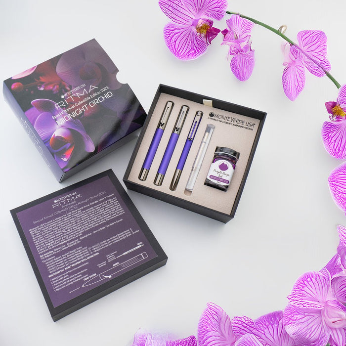 Monteverde Ritma 3+2 Pen Set - Midnight Orchid (Special Edition) - Pen Boutique Ltd