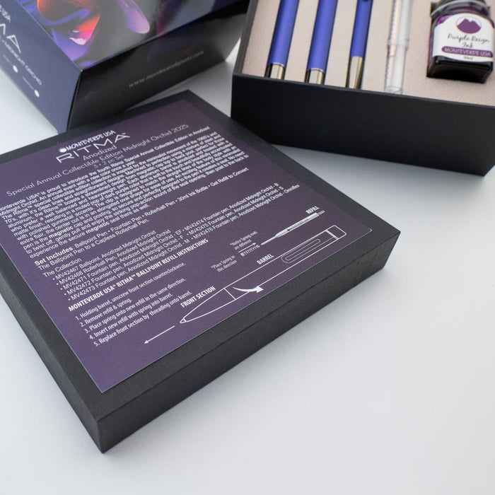 Monteverde Ritma 3+2 Pen Set - Midnight Orchid (Special Edition) - Pen Boutique Ltd