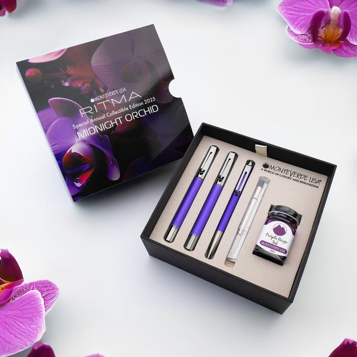 Monteverde Ritma 3+2 Pen Set - Midnight Orchid (Special Edition) - Pen Boutique Ltd
