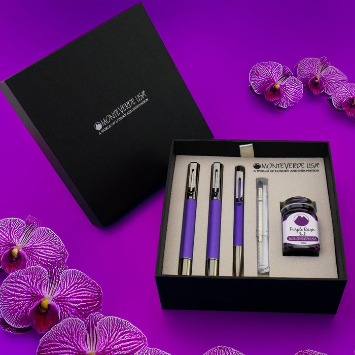 Monteverde Ritma 3+2 Pen Set - Midnight Orchid (Special Edition) - Pen Boutique Ltd