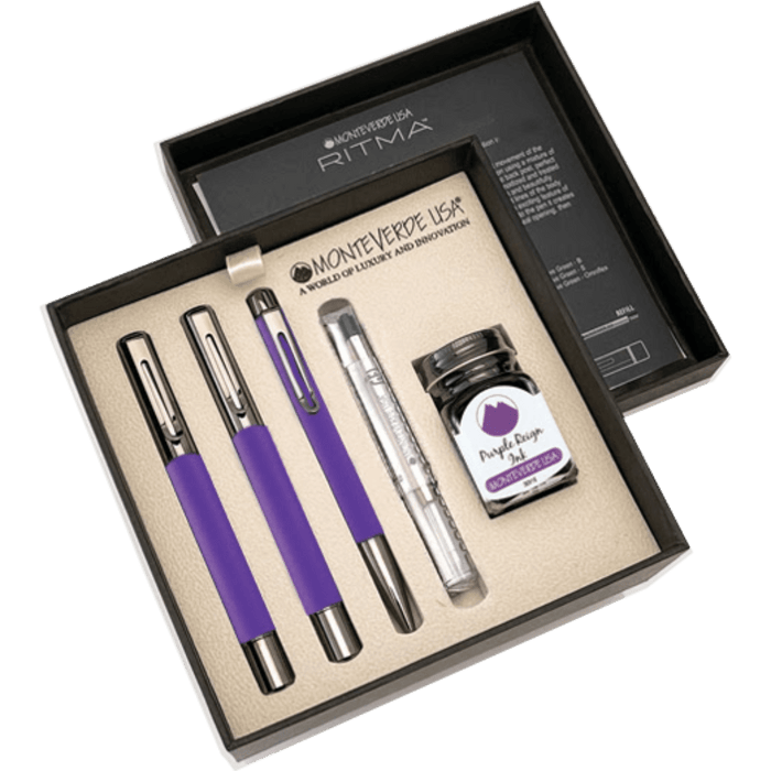 Monteverde Ritma 3+2 Pen Set - Purple - Pen Boutique Ltd