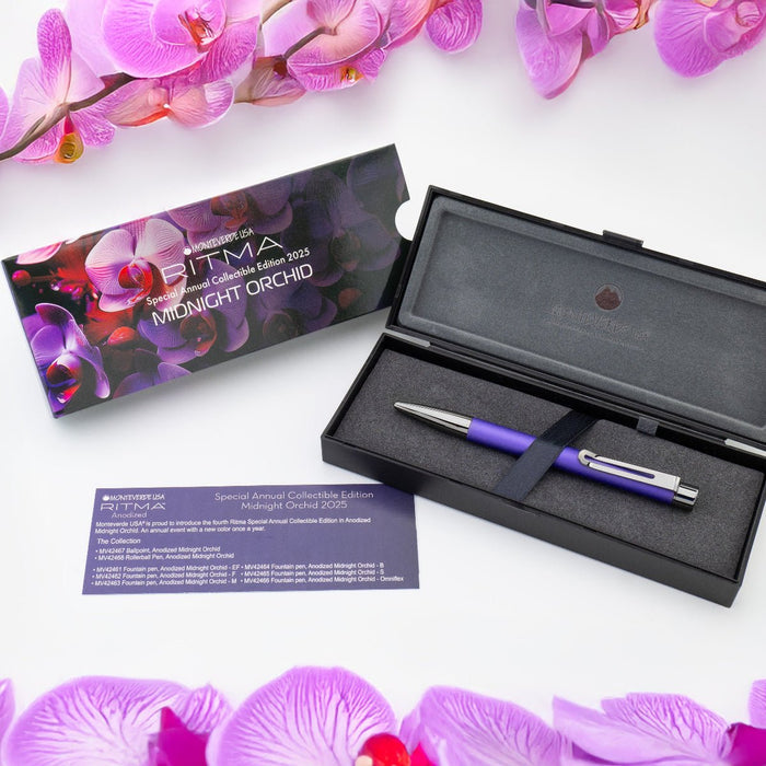 Monteverde Ritma Ballpoint Pen - Midnight Orchid (Special Edition) - Pen Boutique Ltd