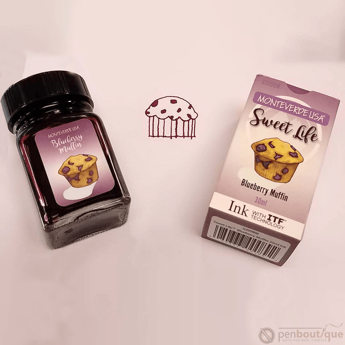 Monteverde Sweet Life Ink Bottle - Blueberry Muffin - 30ml - Pen Boutique Ltd
