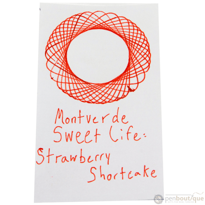Monteverde Sweet Life Ink Bottle - Strawberry Shortcake - 30ml - Pen Boutique Ltd