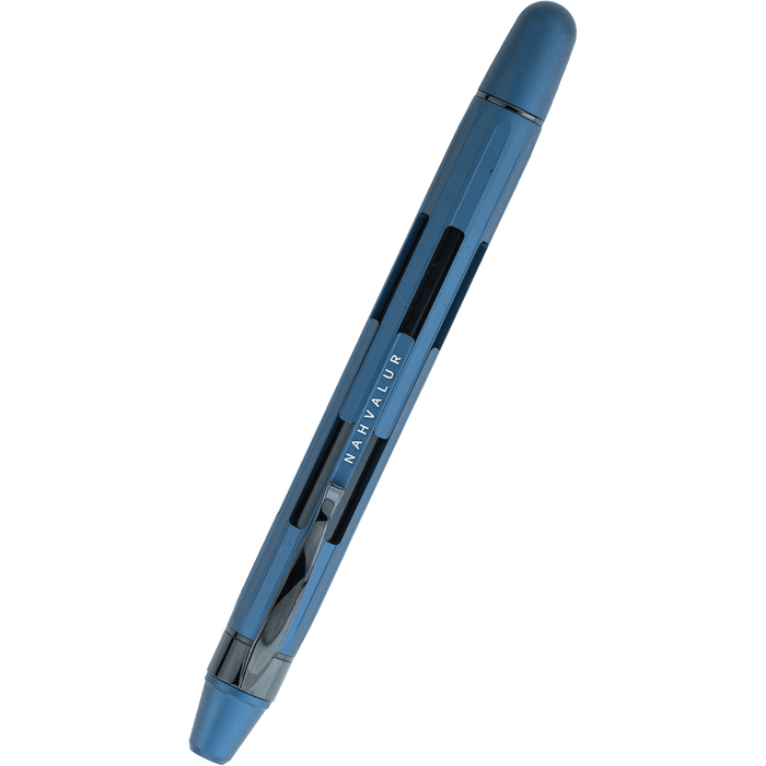 Nahvalur Eclipse Fountain Pen - Cobalt - Black Trim - Pen Boutique Ltd