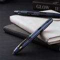 Nahvalur Eclipse Fountain Pen - Cobalt - Black Trim - Pen Boutique Ltd