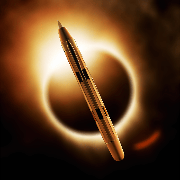 Nahvalur Eclipse Fountain Pen - Pure Gold - Pen Boutique Ltd