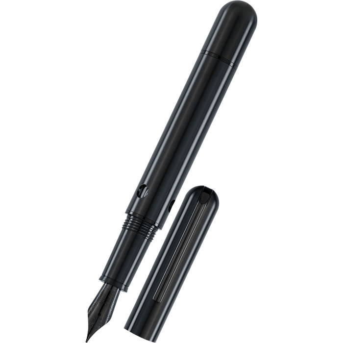 Nahvalur Nautilus Fountain Pen - Ti Black - Pen Boutique Ltd