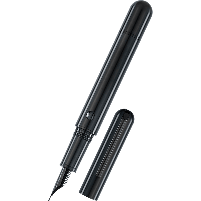 Nahvalur Nautilus Fountain Pen - Ti Black - Pen Boutique Ltd