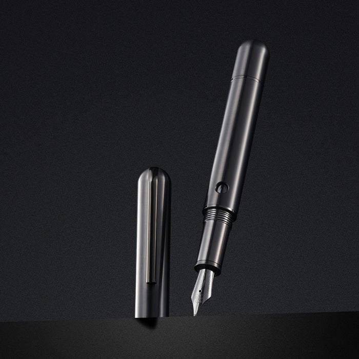 Nahvalur Nautilus Fountain Pen - Ti Black - Pen Boutique Ltd