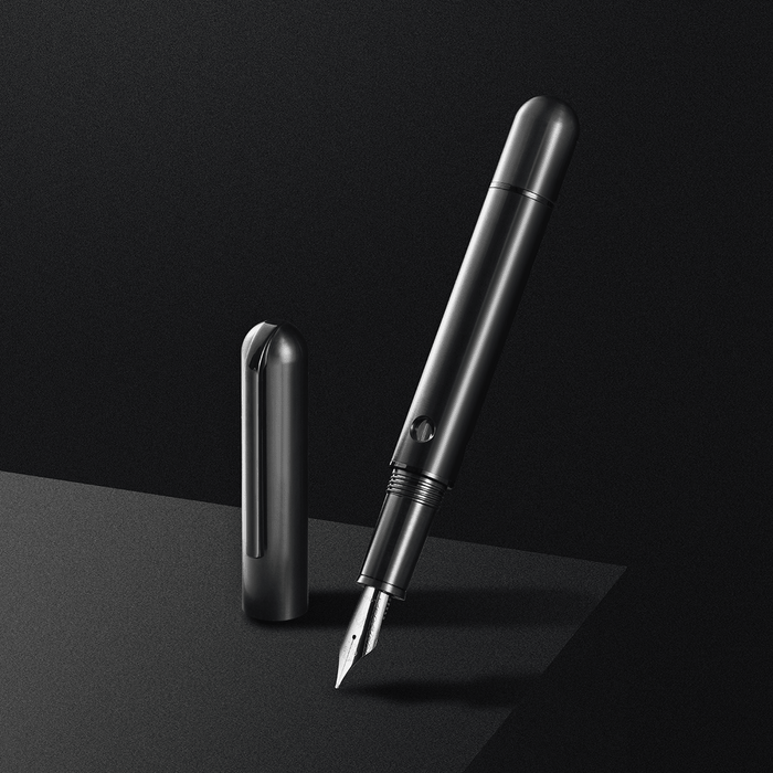 Nahvalur Nautilus Fountain Pen - Ti Black - Pen Boutique Ltd