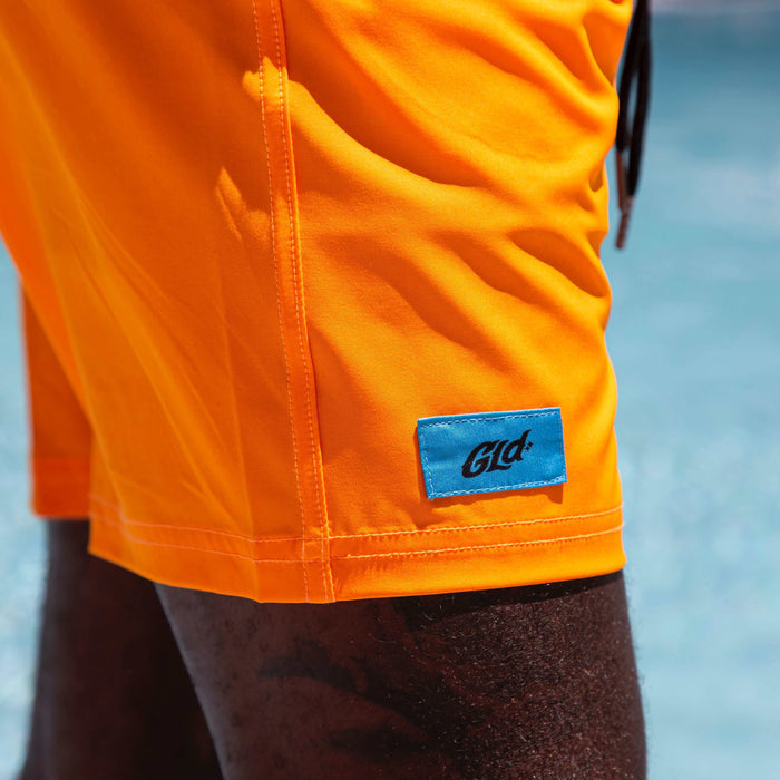 Neon Orange Summer Board Shorts - The GLD Shop