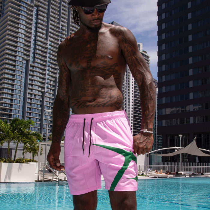 Neon Pink Summer Board Shorts - The GLD Shop