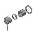Nero Mecca Shower Mixer 60mm Plate Trim Kits Only Gun Metal
