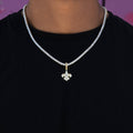 New Orleans Saints Official NFL Micro Logo Solid Pendant in Yellow Gold
