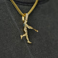 New York Yankees Judge Official MLBPA Polished Batting Pendant in Yellow Gold