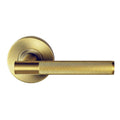 Nidus Knurled Domici Passage Handle Satin Brass CMS-DOMK-PAS-SB - The Blue Space