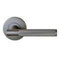 Nidus Knurled Domici Privacy Door Handle Set Gun Metal Grey CMS-DOMK-PRI-GMG - The Blue Space