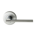 Nidus Mediterranean Metro Passage Door Handle Set Satin Chrome CMS-MET-PAS-SC - The Blue Space