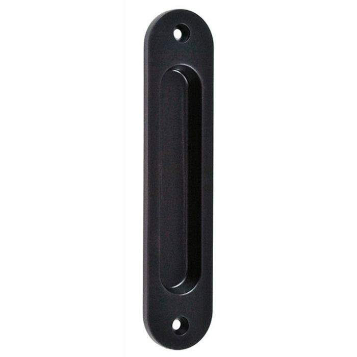 Nidus Radius Sliding Door Flush Pull Handle 135mm Matte Black LFP-CRAD-MB - The Blue Space