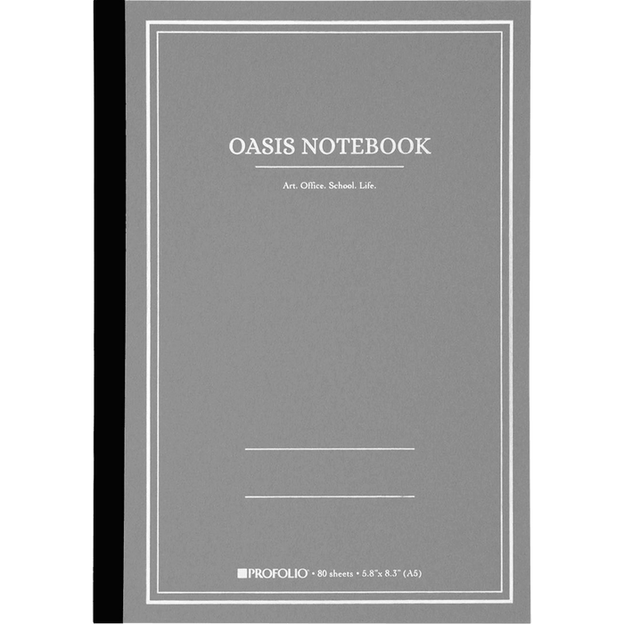 Oasis ProFolio Notebook - Gray - Medium - A5 - Pen Boutique Ltd