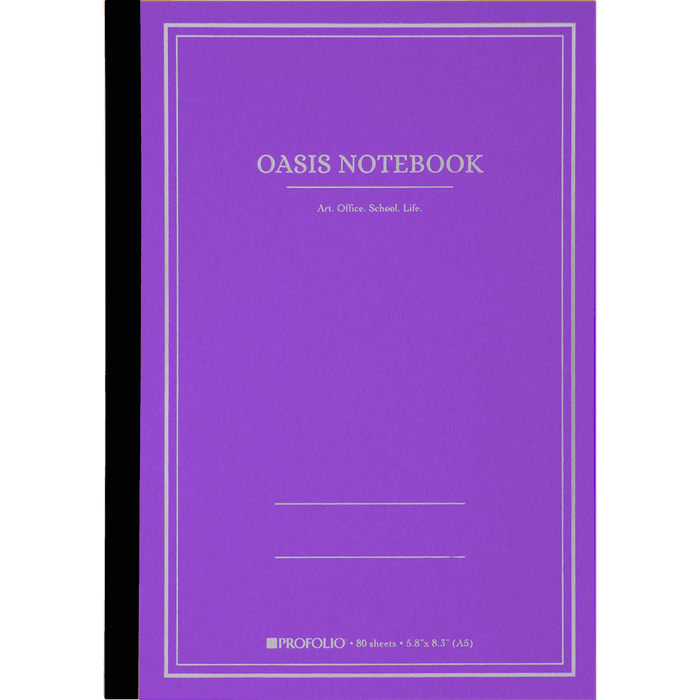 Oasis ProFolio Notebook - Purple - Medium - A5 - Pen Boutique Ltd