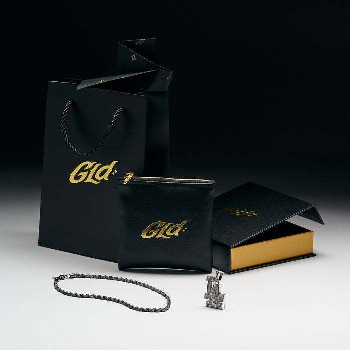 Official MLB Pendant + 4mm Rope Chain Gift Bundle