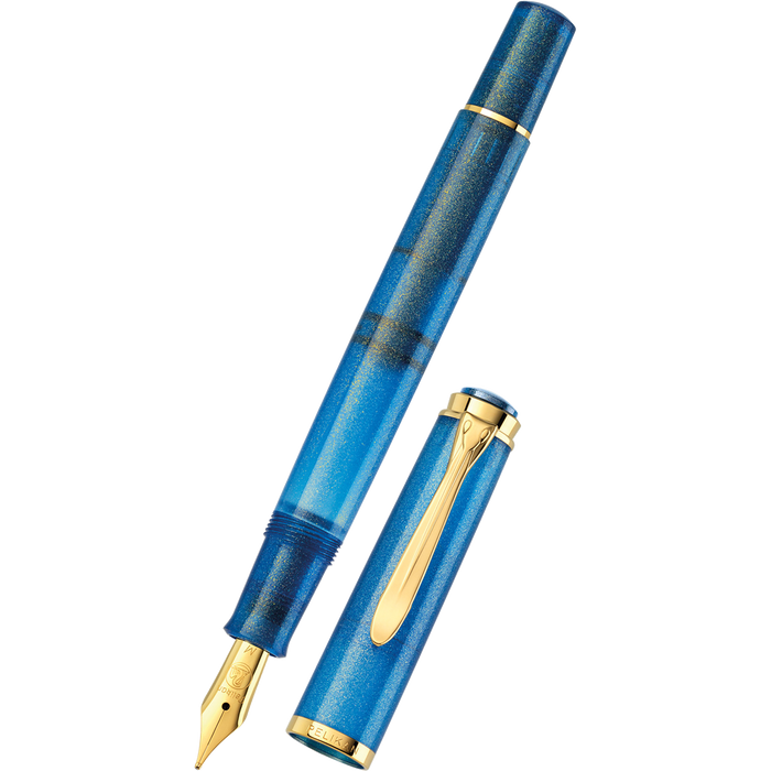 On Sale: Pelikan Classic M200 Fountain Pen - Golden Lapis (Special US Edition) - Pen Boutique Ltd