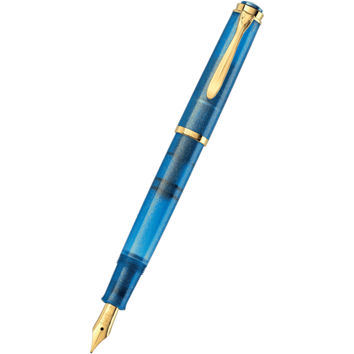 On Sale: Pelikan Classic M200 Fountain Pen - Golden Lapis (Special US Edition) - Pen Boutique Ltd