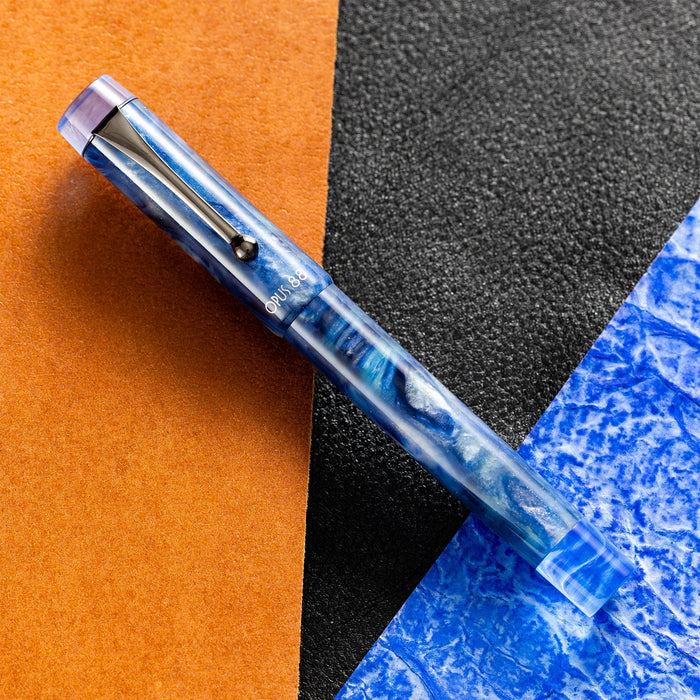 Opus 88 Demo Fountain Pen - 2024 - Sapphire - Pen Boutique Ltd