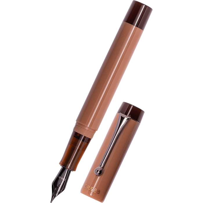 Opus 88 Demo Fountain Pen - Mocha Mousse - PVD Trim - Pen Boutique Ltd