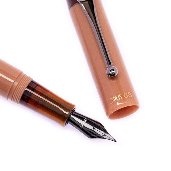 Opus 88 Demo Fountain Pen - Mocha Mousse - PVD Trim - Pen Boutique Ltd