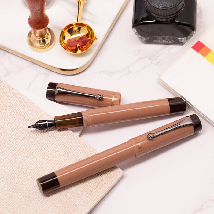 Opus 88 Demo Fountain Pen - Mocha Mousse - PVD Trim - Pen Boutique Ltd