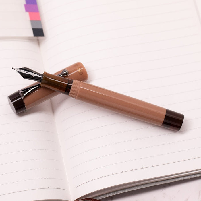 Opus 88 Demo Fountain Pen - Mocha Mousse - PVD Trim - Pen Boutique Ltd