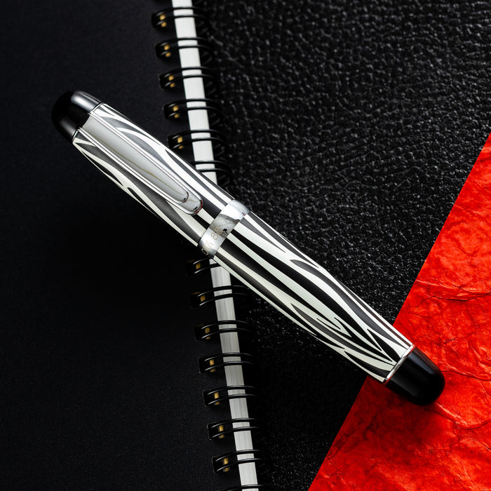 Opus 88 Mini Fountain Pen - Savannah Zebra - Pen Boutique Ltd