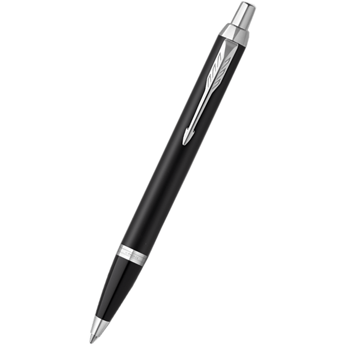 Parker IM Ballpoint Pen - Black - Chrome Trim - Pen Boutique Ltd