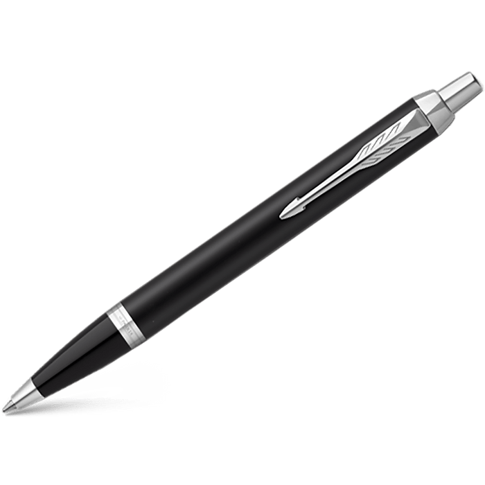 Parker IM Ballpoint Pen - Black - Chrome Trim - Pen Boutique Ltd