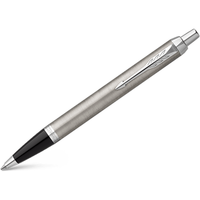 Parker IM Ballpoint Pen - Stainless Steel - Chrome Trim - Pen Boutique Ltd