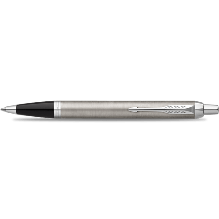 Parker IM Ballpoint Pen - Stainless Steel - Chrome Trim - Pen Boutique Ltd
