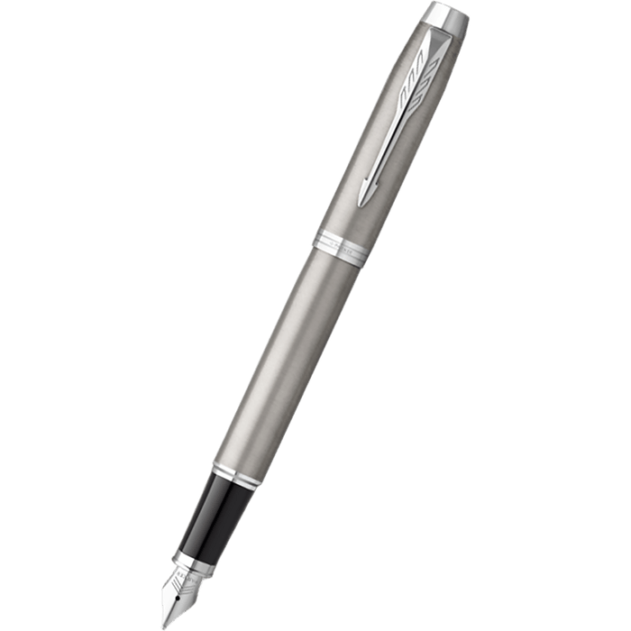 Parker IM Fountain Pen - Stainless Steel - Chrome Trim - Pen Boutique Ltd