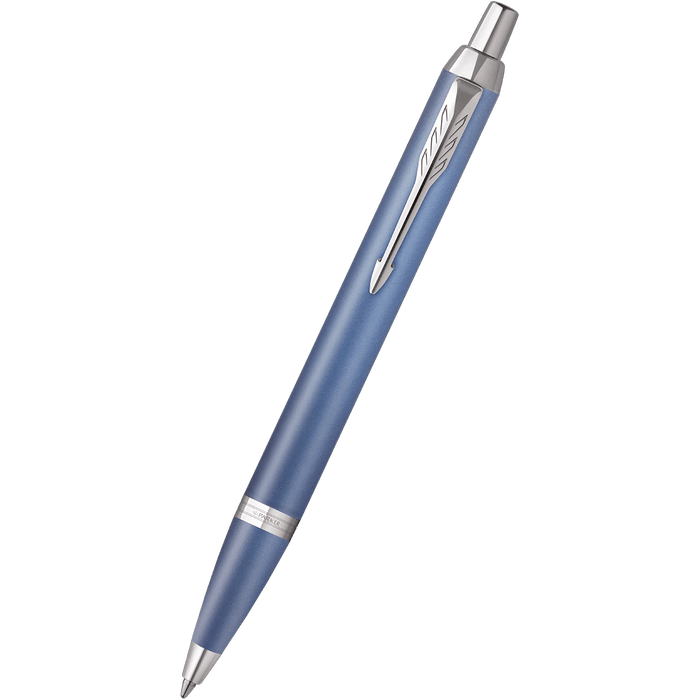 Parker IM Writing Rituals Ballpoint Pen - Peaceful Blue Gradient - Chrome Trim - Pen Boutique Ltd