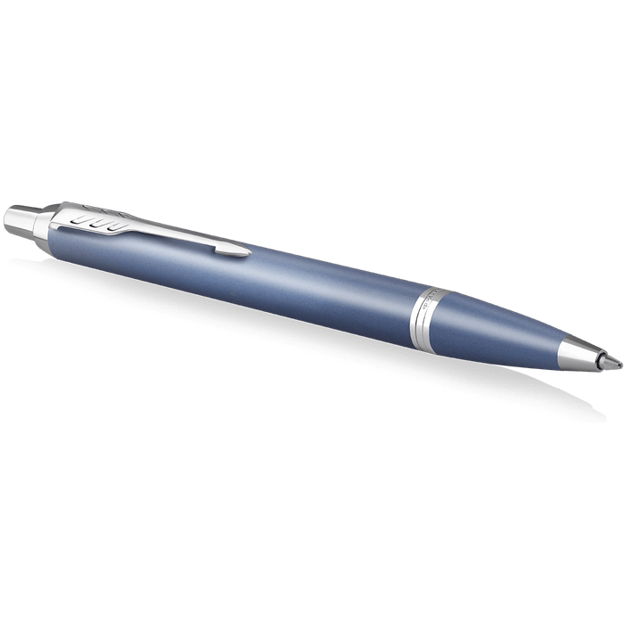 Parker IM Writing Rituals Ballpoint Pen - Peaceful Blue Gradient - Chrome Trim - Pen Boutique Ltd