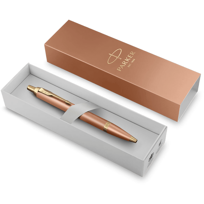 Parker IM Writing Rituals Ballpoint Pen - Uplifting Orange Gradient - Gold PVD Trim - Pen Boutique Ltd