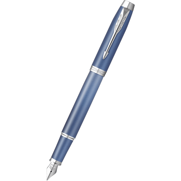 Parker IM Writing Rituals Fountain Pen - Peaceful Blue Gradient - Chrome Trim - Pen Boutique Ltd