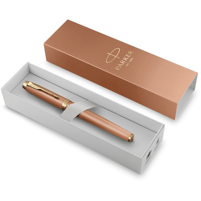 Parker IM Writing Rituals Fountain Pen - Uplifting Orange Gradient - Gold PVD Trim - Pen Boutique Ltd
