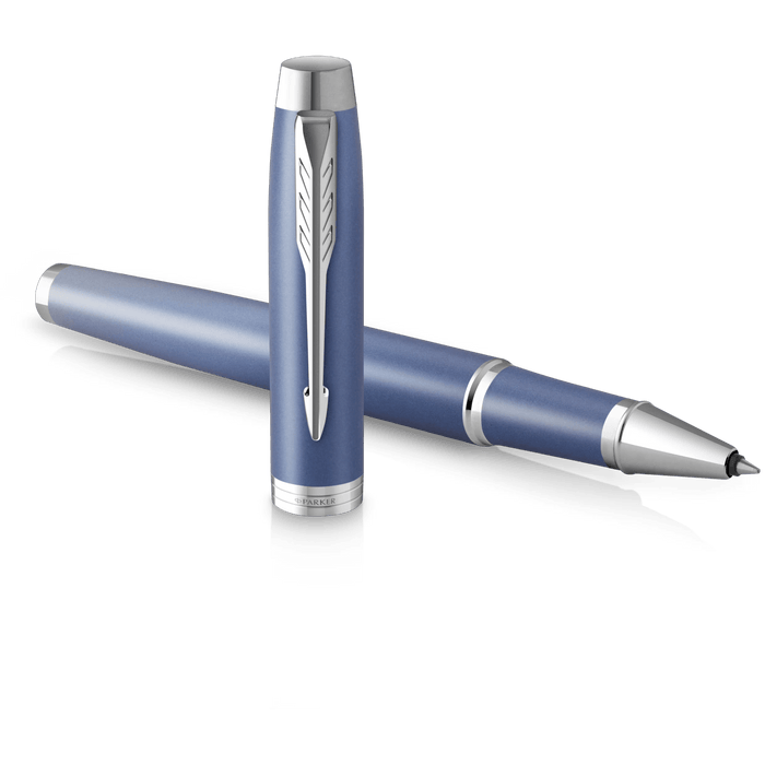 Parker IM Writing Rituals Rollerball Pen - Peaceful Blue Gradient - Chrome Trim - Pen Boutique Ltd