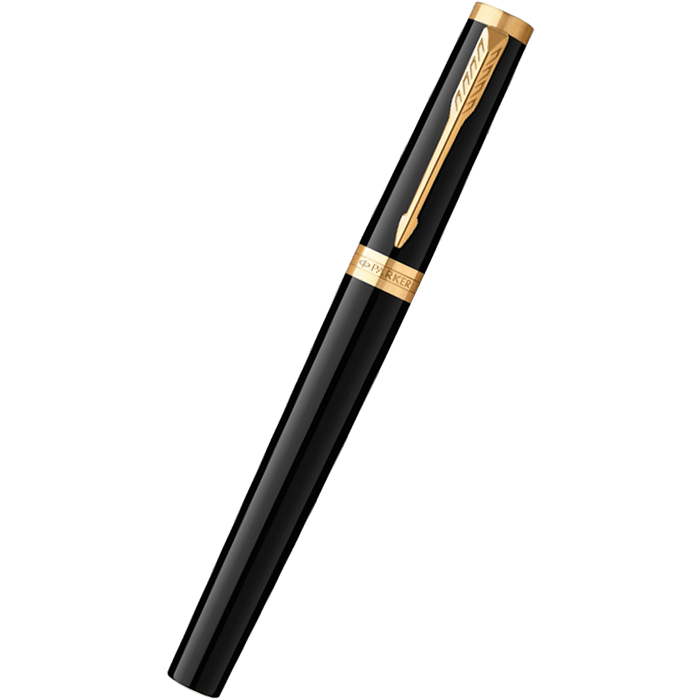 Parker Ingenuity Core Fountain Pen - Black - Gold Trim - Pen Boutique Ltd