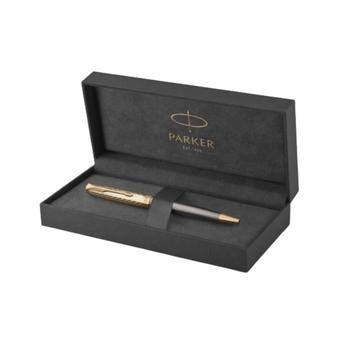 Parker Sonnet Ballpoint Pen - Arrow - Gold Trim - Pen Boutique Ltd